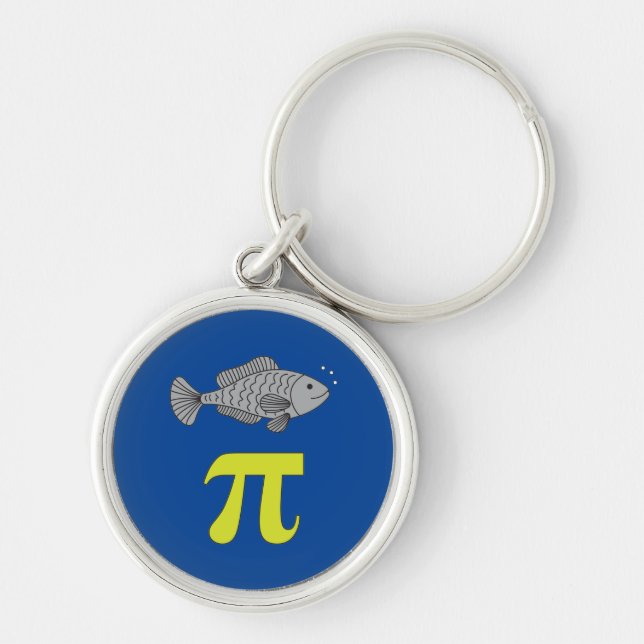 Chaveiro 3.14 Piada De Matemática Engraçada Pie Pun De Peix (Frente)