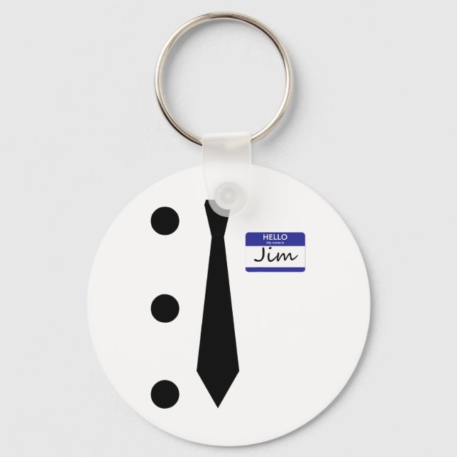 Chaveiro 3 Buracos - Jim Figurume Fácil Camisa De Halloween (Frente)