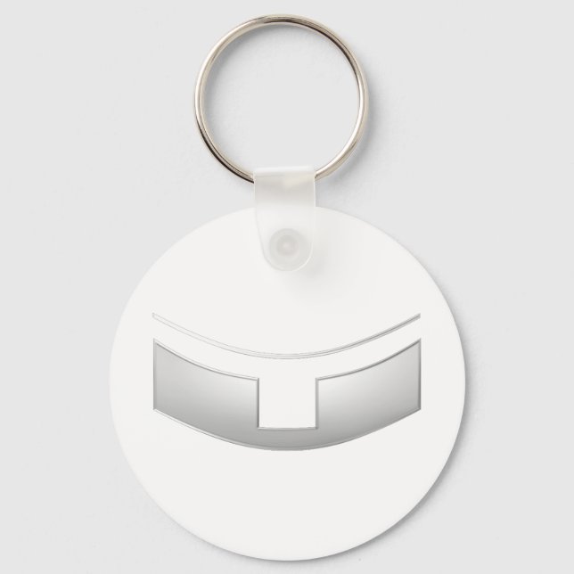 Chaveiro 3-D Olhe o Sacerdote prateado ou o Colar do Minist (Frente)