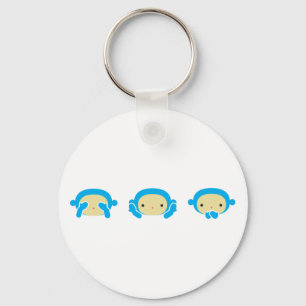 Chaveiro 3 macacos sábios