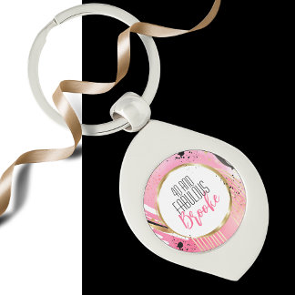 Chaveiro 40 e elegante preto rosa-rosa sofisticado