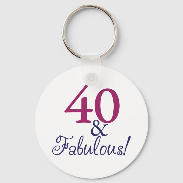 Chaveiro 40 e fabuloso (aniversário de 40 anos) (Frente)