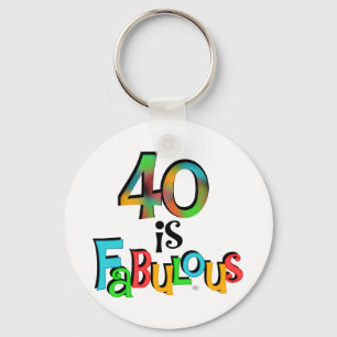 Chaveiro 40 são T-shirts e presentes fabulosos