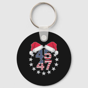 Chaveiro 45 47 Presidente Usa Santa Hat Cristo