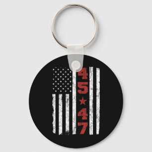 Chaveiro 47 Trump Vintage Estados Unidos Flag 2024 Presiden