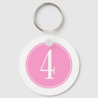 Chaveiro 4 Círculo Rosa