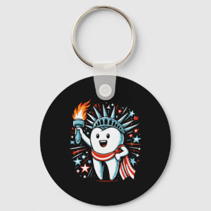 Chaveiro 4 de julho Dentista Dental Dental Dental Mulheres