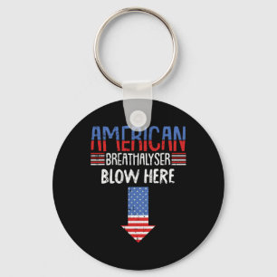 Chaveiro 4 De Julho Funny American Flag Patriótico