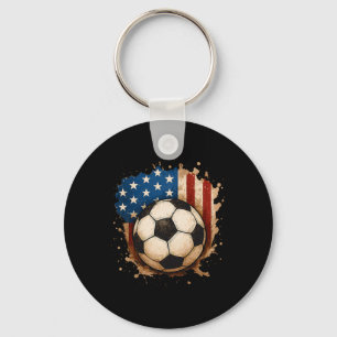 Chaveiro 4 De Julho Futebol Patriótico Usa Bandeira America