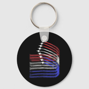 Chaveiro 4 De Julho Jet American Flag Patriótico Usa Para M