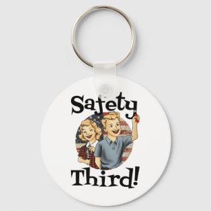 Chaveiro 4 De Julho "Patriotic Fireworks Safety Third Vinta