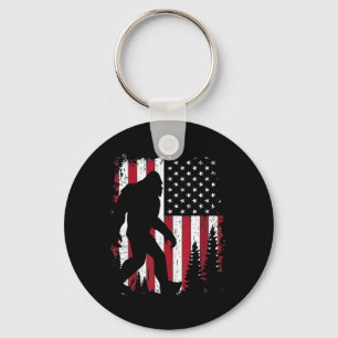 Chaveiro 4 De Julho Sasquatch American Flag Patrio