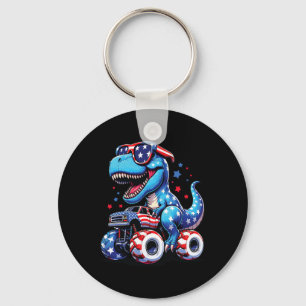 Chaveiro 4 De Julho T Rex Dino Trex Dinosaur Monster Truck