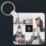 Chaveiro 4 Galeria de Fotografias Monograma Preto<br><div class="desc">Adicione suas fotos e um monograma personalizado para uma design especial.</div>