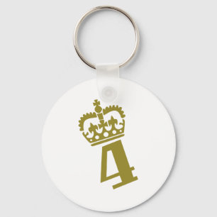 Chaveiro 4o aniversário - número - quatro