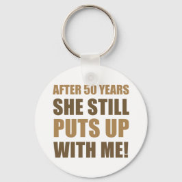 Chaveiro 50º aniversário do Humor para os Homens