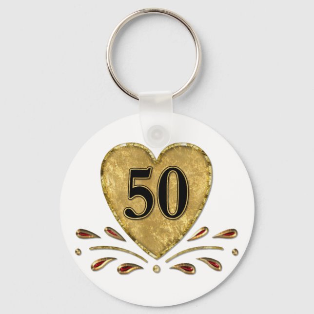 Chaveiro 50º Aniversário - Dourado (Frente)