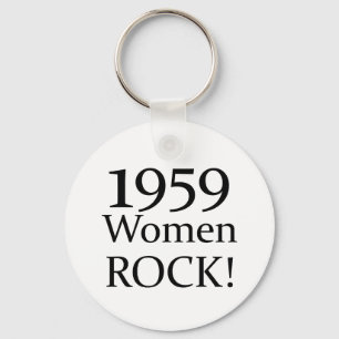 Chaveiro 50th Presentes de aniversário, rocha de 1959