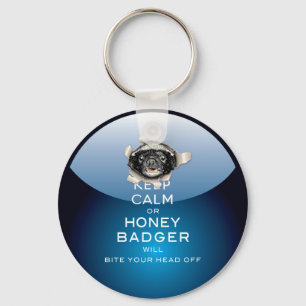 Chaveiro [52] Manter Calma ou Mel Badger..