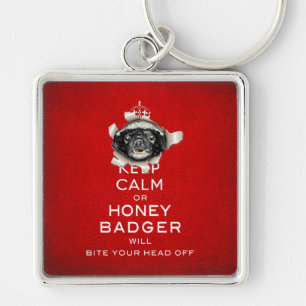 Chaveiro [52] Manter Calma ou Mel Badger..