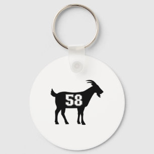 Chaveiro 58 G.o.a.t. Número 58 Gear de Cabra Stico