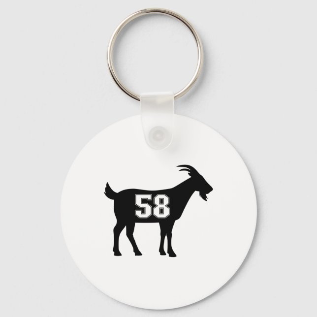 Chaveiro 58 G.o.a.t. Número 58 Gear de Cabra Stico (Frente)