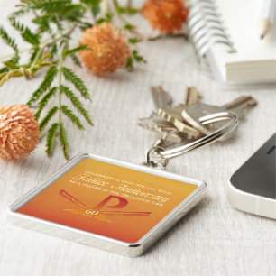 Chaveiro 60º aniversário do Jubileu Nun Pax Cross, Orange