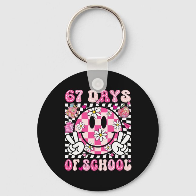 Chaveiro 67º Dia De Escola 67 Dias Mais Inteligente Profess (Frente)