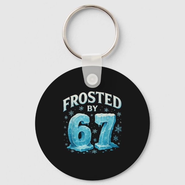 Chaveiro 67 Christmas Ice Frost Cold 6 7 Internet Meme Xmas (Frente)