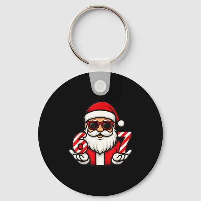 Chaveiro 67 Christmas Meme Six Funny Santa  (Frente)