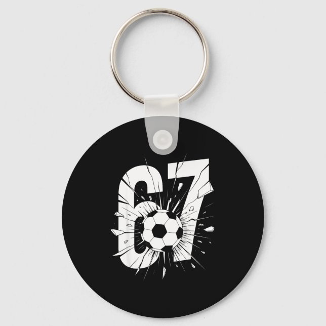 Chaveiro 67 Futebol Seis Sete 6 7 Meme 67  (Frente)
