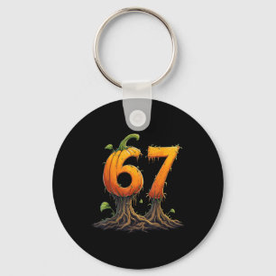 Chaveiro 67 Halloween Brainrot Meme 6 7 Números Seis Sete P