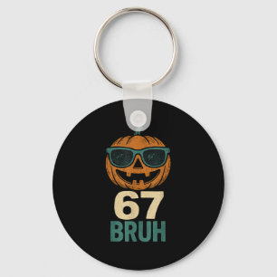 Chaveiro 67 Halloween Bruh Pumpkin 6-7 Meme Gen Alpha Slang