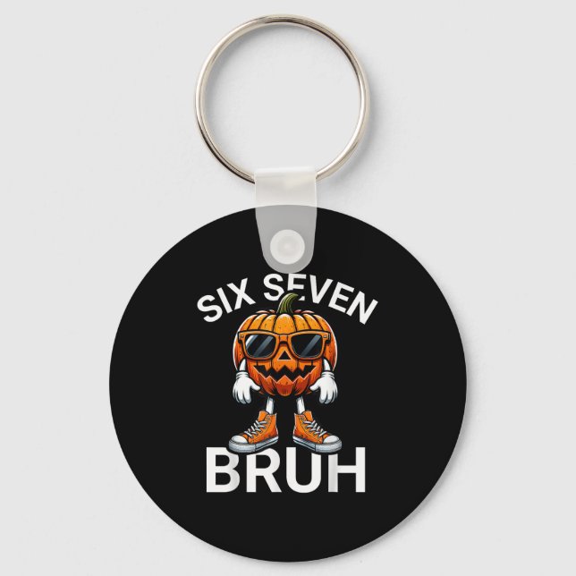 Chaveiro 67 Halloween Engraçado Seis Sete Meme Brainrot Abó (Frente)