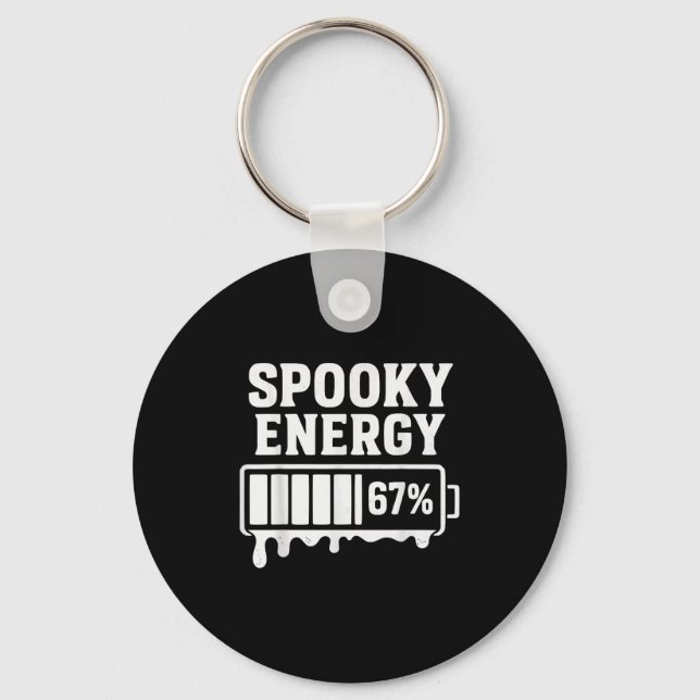 Chaveiro 67 Halloween Spooky Energy Brainrot Meme Six Seven (Frente)