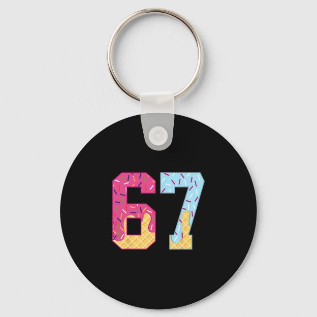 Chaveiro 67 Ice Cream Drip Meme Six Seven Gen Alpha Slang 1 (Frente)