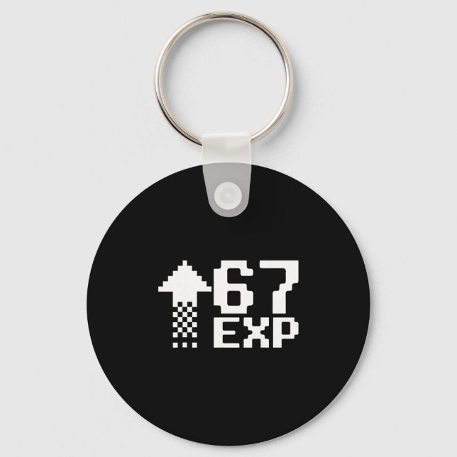 Chaveiro 67 Jogos Infantis Drip Meme Engraçado Six Seven Ge (Frente)