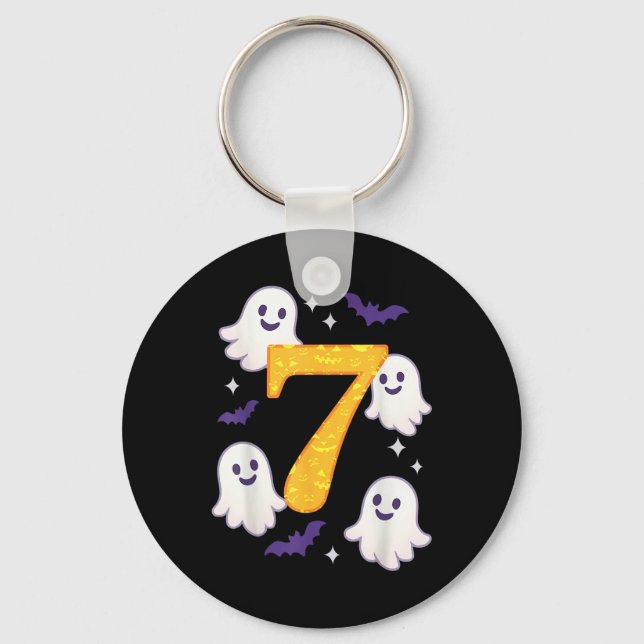 Chaveiro 67 Meme de Halloween Engraçado Seis Sete Fantasia  (Frente)
