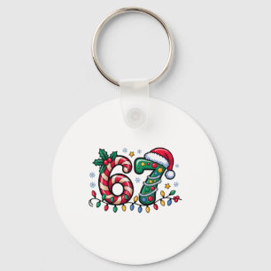 Chaveiro 67 Meme de Natal Six Seven Xmas Engraçado Meninos