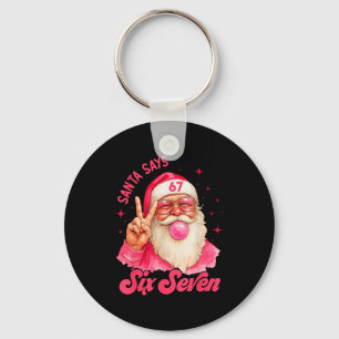 Chaveiro 67 Meme Divertido Feliz Natal Papai Noel Diz Seis
