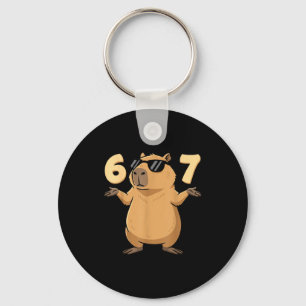 Chaveiro 67 Meme do Capivara 6 7 Estético Para Crianças Jov