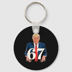 Chaveiro 67 Meme Engraçado Trump 67 Mãos Meme Gíria 6 7 Mão