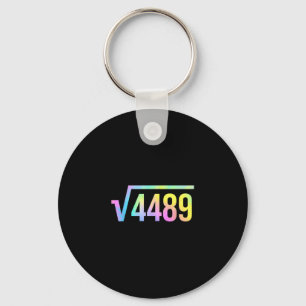 Chaveiro 67 Meme Gíria Tie Dye Engraçado Raiz Quadrada 4489