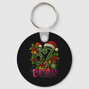 Chaveiro 67 Meme Piadas Natal Vermelho Xadrez Natal Pijama
