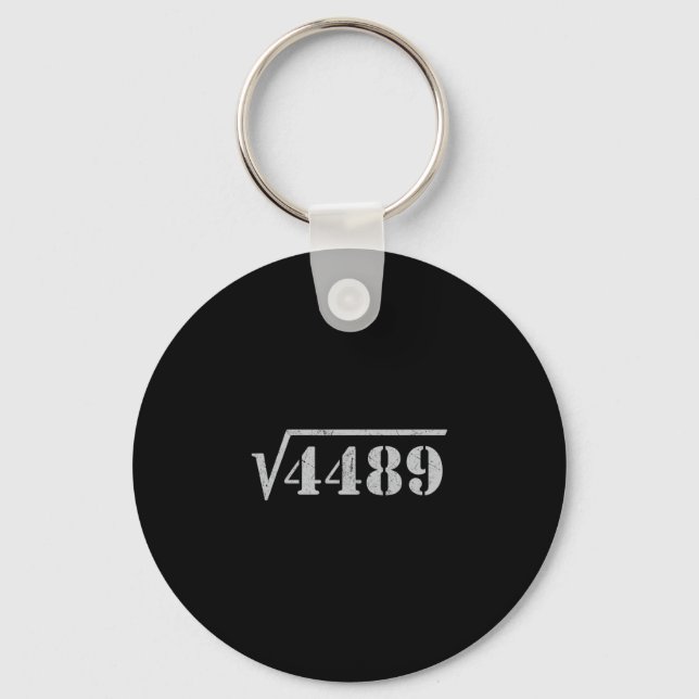 Chaveiro 67 Meme Square Root 4489 Slang Math 6 7 Retro Men  (Frente)