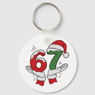 Chaveiro 67 Natal 6 7 Meme Pijama Feriado Gen Alpha Sl