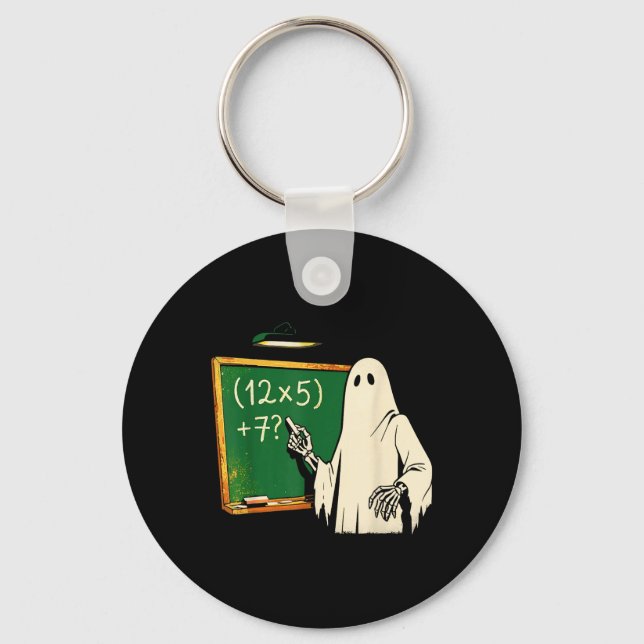Chaveiro 67 Professor Fantasma de Halloween Seis Sete Meme  (Frente)