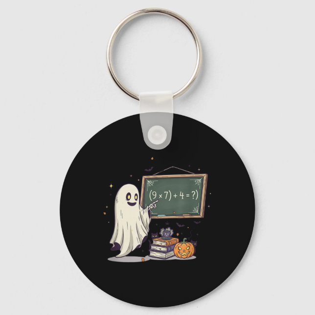 Chaveiro 67 Professor Fantasma de Halloween Seis Sete Meme  (Frente)