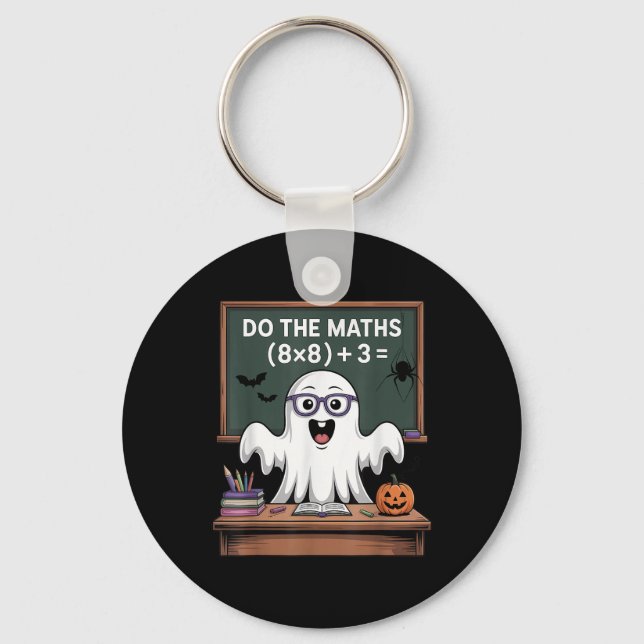 Chaveiro 67 Professor Fantasma de Halloween Seis Sete Meme  (Frente)