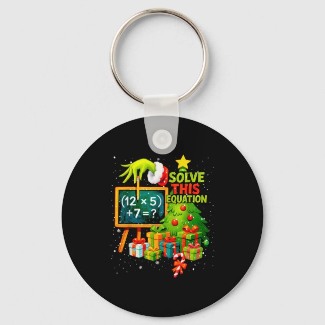 Chaveiro 67 Professor Verde Natal Seis Sete Meme Brainrot (Frente)